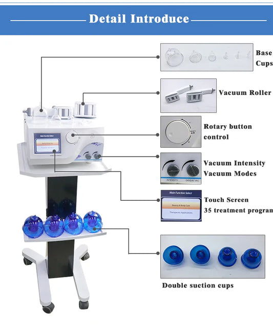 Aparat Marire Fesieri Bust Profesional Vacuum Roller, Remodelare Marire Fesieri Sani si Corp Salon, Anticelulitic Body Cupping SPA X111
