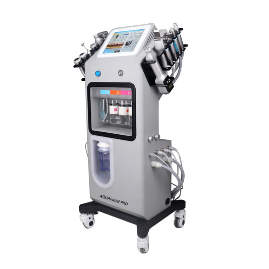 Aparat AQUAFacial 12in1 Oxigen Revive Hidroxigen RF Cooling Indepartare Puncte Negre, Hydra si Diamond Dermoabraziune, Curatare, Hidratare, Lifting Saloane, Indepartarea Acneei, Oxy Spray RF