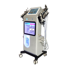 Aparat AQUAFacial 12in1 Oxigen Revive Hidroxigen RF Cooling Indepartare Puncte Negre, Hydra si Diamond Dermoabraziune, Curatare, Hidratare, Lifting Saloane, Indepartarea Acneei, Oxy Spray RF