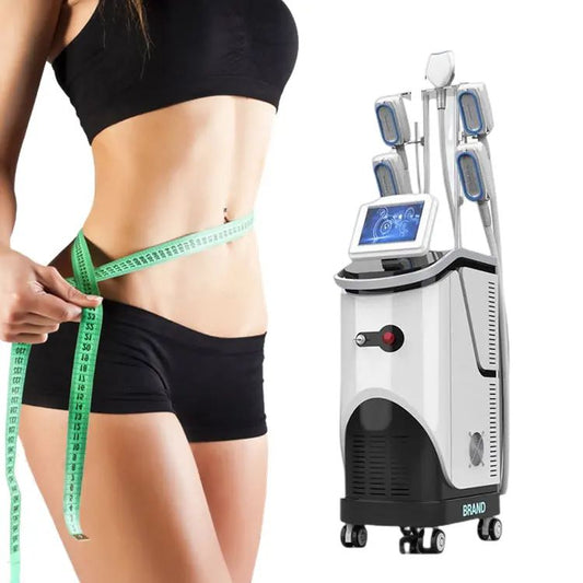 Aparat Profesional 5 Manipuli Criolipoliza 360 SuperCool, RF Fototerapie Indepartare celulita, Cavitatie 40K, Radiofrecventa Lifting Salon, CRIOSCULPTURE WIN5