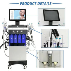 Combina Cosmetica AquaFacial 14in1 Oxy Spray, Nutritie Ten, Curatare, Hidratantare, Lifting Saloane, Indepartarea Acneei, Ultrasonic, RF