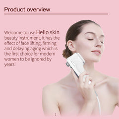 Aparat Ultrasunete Mini HIFU Lifting Facial, Indepartarea Ridurilor, Intinerirea pielii - Energie cu ultrasunete concentrata la intensitate ridicata Hello Skin 022