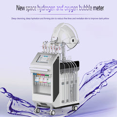 Aparat Profesional 10in1 Hidradermabraziune, Ciocan Rece, Oxigen Jet Peeling, Ultrasunete, Curatare, Hidratantare,  Indepartarea Acneei, Spatula Space Oxigen
