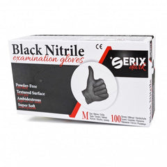 Manusi de Unica folosinta nepudrate 100Buc examinare Cauciuc Nitrilic Black