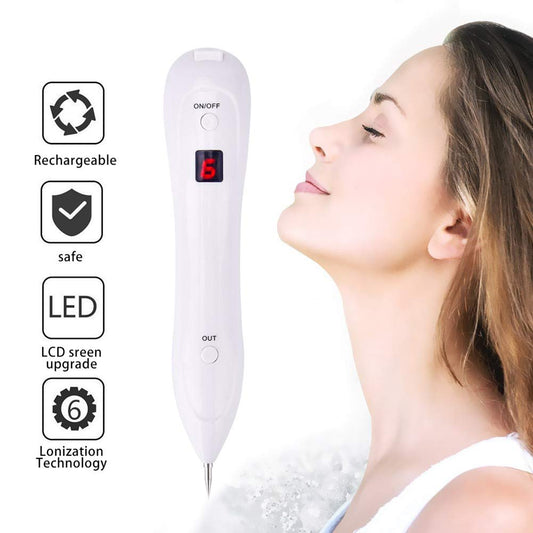 Aparat Plasma Pen Indepartarea Petelor, Alunitelor, Pistruilor, Ecran LCD, Antiacnee Mole Removal Alb