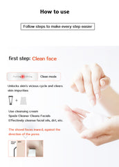 Aparat Cosmetic Skin Scrubber, Peeling Exfoliator Facial Multi-Functional Face Lifting Beauty Machine, White, Perfect