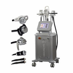 Aparat Anticelulitic Vacuum Pierdere in Greutate, 50k Cavitatie, 280kpa Vacumm For Body Shaping, Corp Tripolar RF, Bipolar RF Face, Bio Light Head for Eyes Beauty