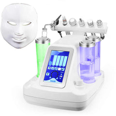 Aparat Cosmetic 7in1 Jet Hidroxigen Micro Bule Indepartare Puncte Negre, Dermoabraziune, Curatare, Hidratantare, Lifting Saloane, Indepartarea Acneei, Ultrasunete, RF + Aparat Preparare Masti Fructe
