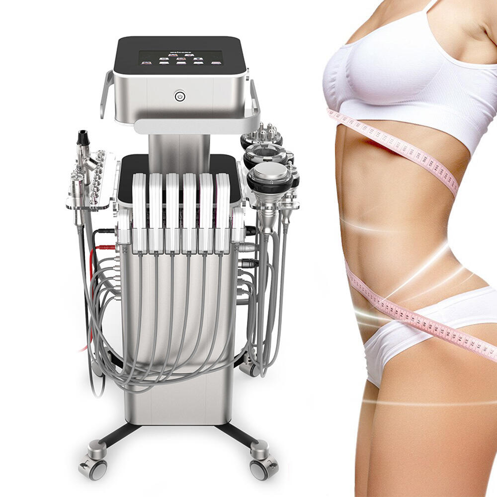 Aparat All in One Vacuum Lipolaser Profesional Indepartare Celulita, Aparat de slabit Cavitatie 2.0, 3D Smart Bipolar RF, Dermabraziune & Vacuum Spray & Bio YH-9801S