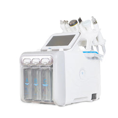 Aparat 6in1 H2 O2 Jet Hidroxigen Hydradermabraziune Indepartare Puncte Negre, Dermoabraziune, Curatare, Hidratantare, Lifting Saloane, Indepartarea Acneei, Ultrasunete, RF 203