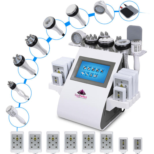 Aparat 10in1 40Khz Lipolaser Cavitatie, Vacuum RF, Lifting, Slabire in greutate, Indepartare celulita, Radiofrecventa Profesional Salon SlimmY