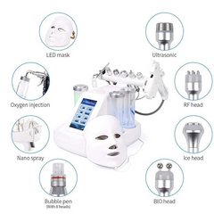 Aparat 7in1 Jet Hidroxigen Hydradermabraziune Indepartare Puncte Negre, Dermoabraziune, Curatare, Hidratantare, Lifting Saloane, Indepartarea Acneei, Ultrasunete, RF Totulperfect