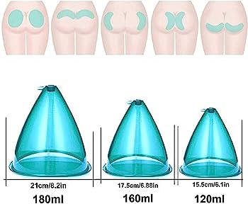 Cupe de Ridicare, Cresterea sanilor, Masaj corporal, lifting, fese, Lifting Cups 180ml, Vacuum Cupping, Terapie cu vid