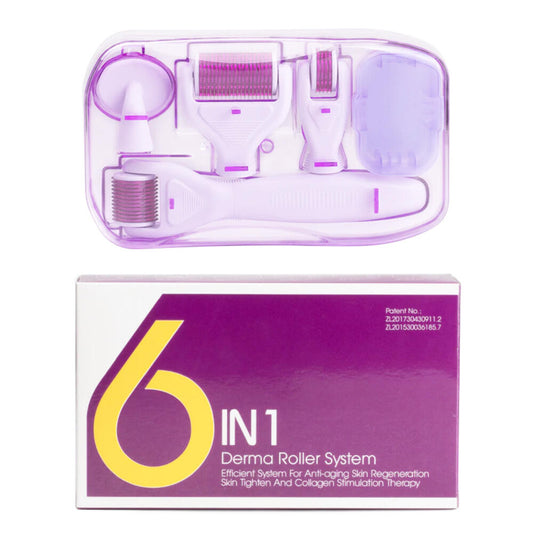 Aparat Lifting Derma Roller 6in1, Reintinerire Ten, Rejuvenare Faciala, Masaj Microneedeling  Derma Rolling TotulPerfect