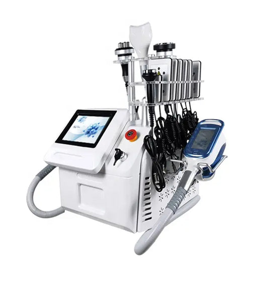 Aparat Profesional Criolipoliza Triplu, Lipolaser - Liposuctie Virtuala, RF Fototerapie Indepartare celulita, Cavitatie 40K, Radiofrecventa Lifting Salon, 360 CRIOSCULPT Pro S0