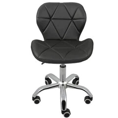 Scaun hidraulic Rotativ cu Spatar Cosmetic Reglabil Salon Infrumusetare Piele Ecologica Negru inaltime reglabila intre 39-51 cm, dimensiuni 90x45cm M2