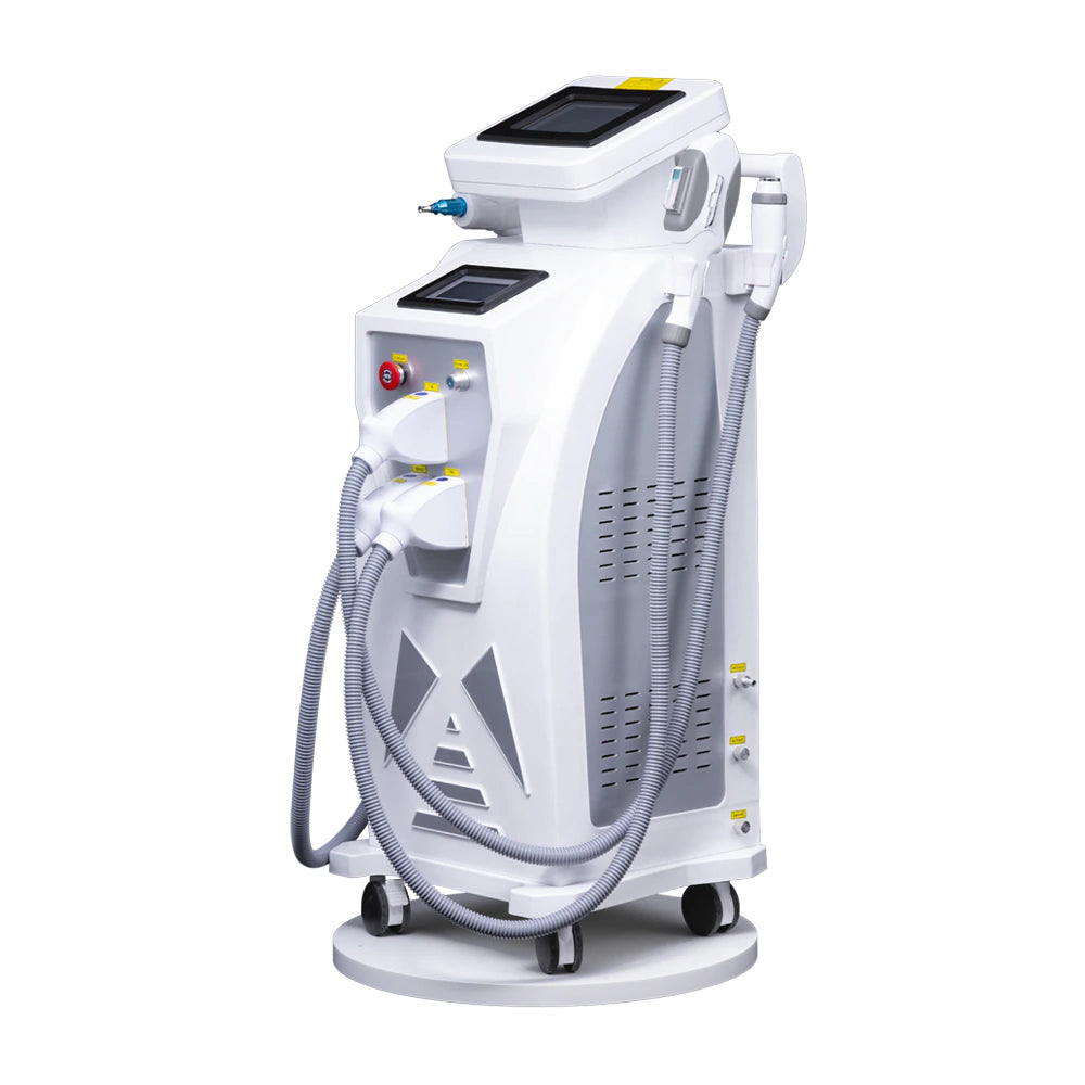 Aparat Cosmetic 4in1 Epilare Definitiva TotulPerfect Profesional IPL SHR OPT RF Laser, ND YAG Indepartare Tatuaje, Rejuvenare Faciala, Tratament Antiacnee Salon HA-AW031