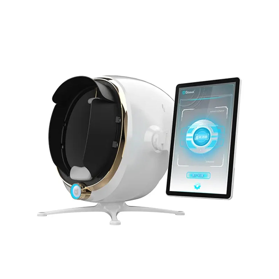 Analizator Scaner Facial Testare a Pielii pentru Analiza de Piele Facială 3D, Analiza Ridurilor Pielii, Analiza Pigmentarii, Analiza Acneei, Detectarea Umidității Pielii, RGB+UV+PL, Skin Test