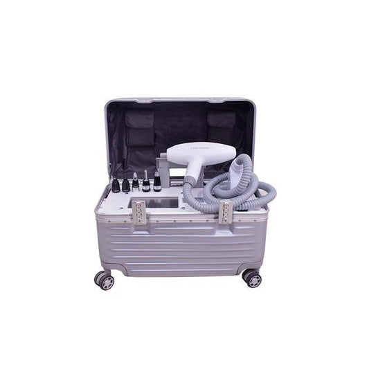 Aparat Picosecond Laser Indepartare Tatuaje 532nm, 1064nm Black Doll 1320nm, Pigmentare, Laser Portabil Geanta Aluminiu NIO
