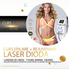 Curs Laser Dioda 3 lungimi, 755nm, 808nm, 1064nm - Rejuvenare Faciala + Epilare Progresiv Definitiva Laser