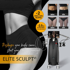 Aparat Enermomasaj Role RF  Reducere Celulitei ELITESCULPT 6in1 Remodelare corporala completa completa