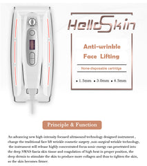 Aparat Ultrasunete Mini HIFU Lifting Facial, Indepartarea Ridurilor, Intinerirea pielii - Energie cu ultrasunete concentrata la intensitate ridicata Hello Skin 022