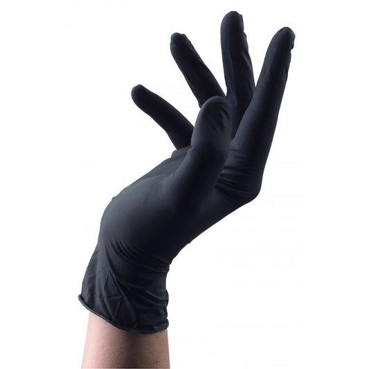 Manusi de Unica folosinta Royal 100Buc Cauciuc Nitrilic marime M Black